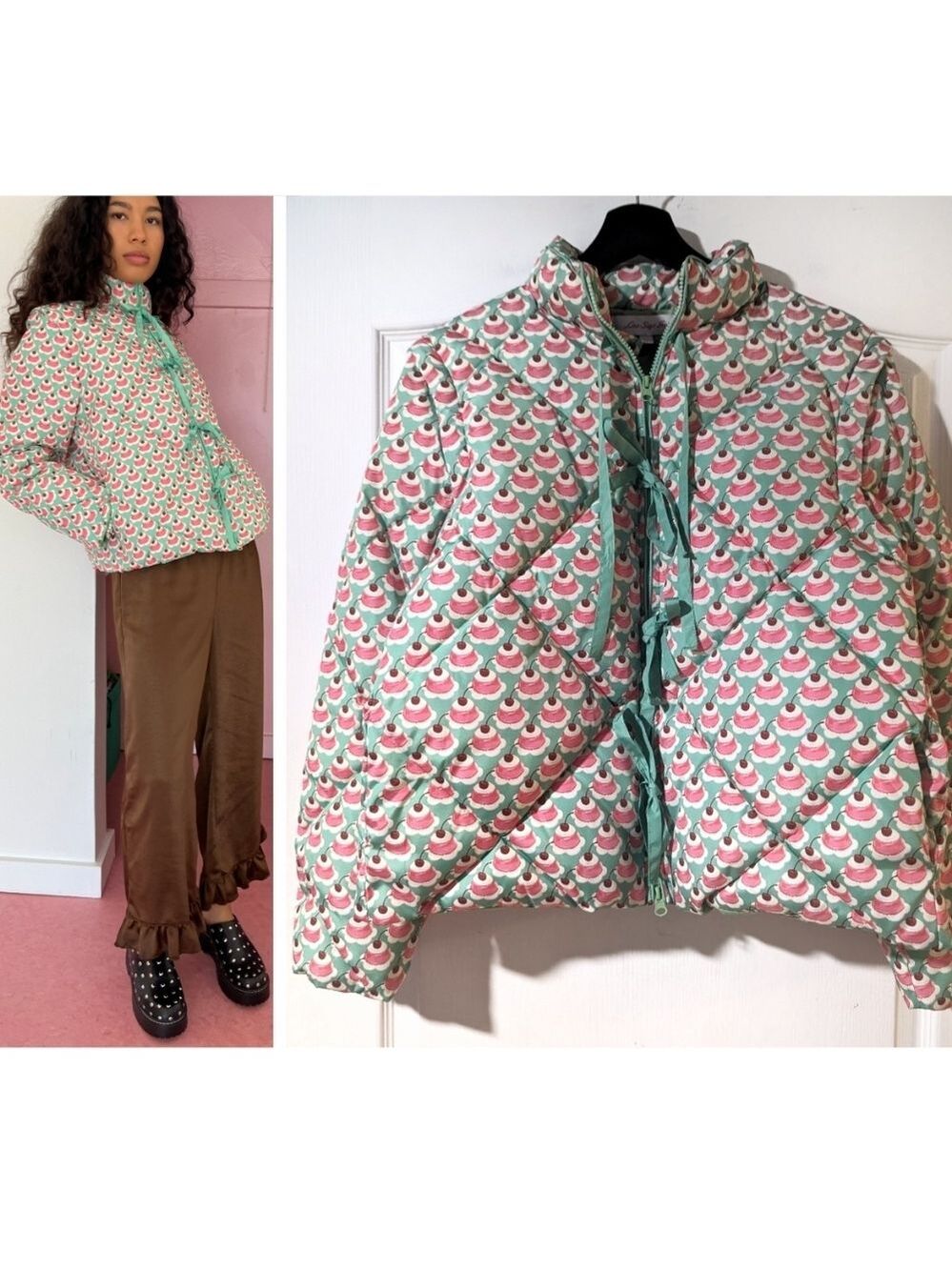 Lisa Says Gah | Lady Puffer Jacket In Jelly Cakes